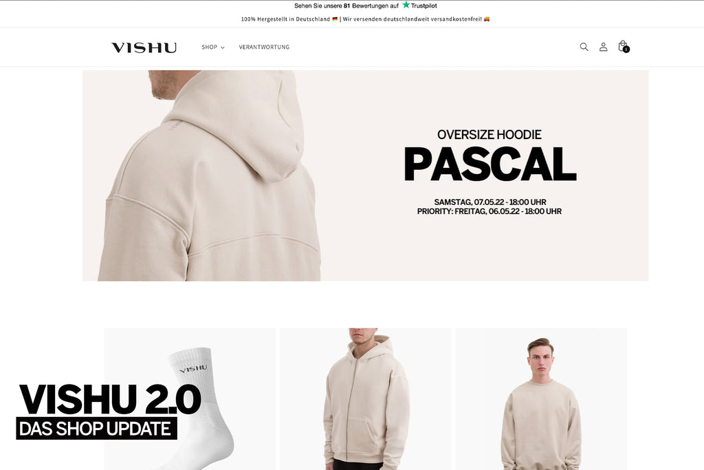 Shop Update: Design & Funktionen