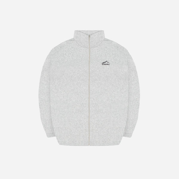 Baumwolle-Fleece Zip Jacke