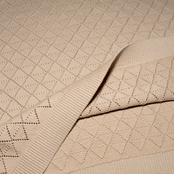 Strickpolo mit Dreieckmuster (Meisterstück 001)